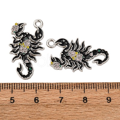 Alloy Enamel Pendants FIND-H051-08P-1