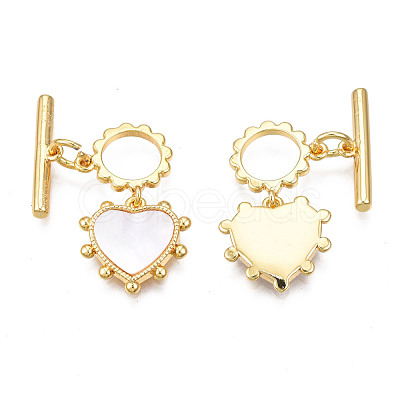 Brass Toggle Clasps KK-N233-145LG-1