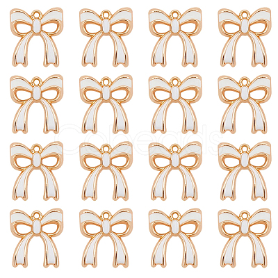 80Pcs Rack Plating Alloy Enamel Pendants ENAM-SC0006-72B-1