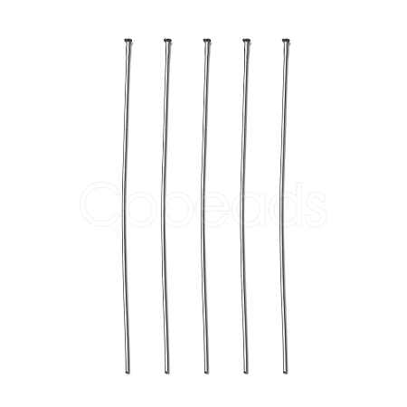 Tarnish Resistant 304 Stainless Steel Flat Head Pins X-STAS-R046-65mm-1