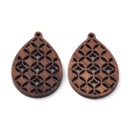 Walnut Wood Laser Cut Pendants WOOD-Q051-04J-1