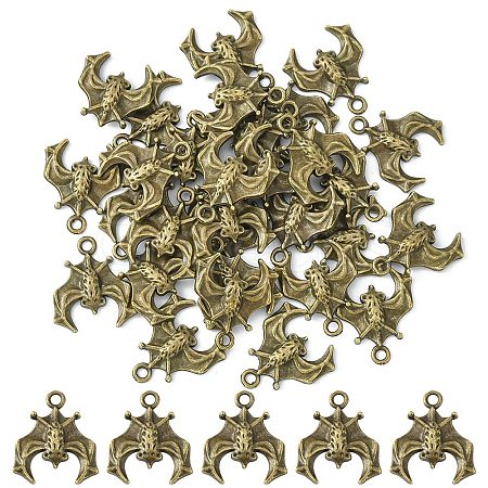 Tibetan Style Alloy Pendants TIBE-YW0001-02AB-1