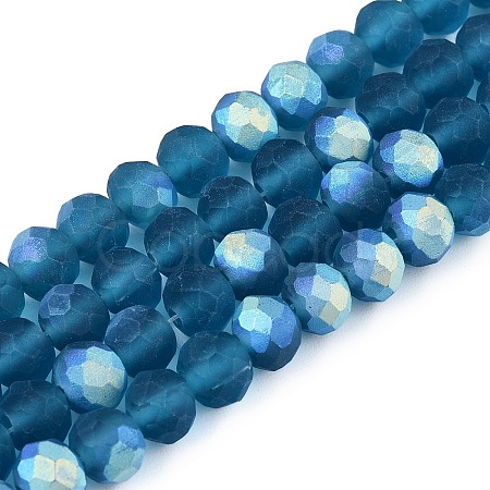 Transparent Glass Beads Strands LS-EGLA-A044-T6mm-MB27-1