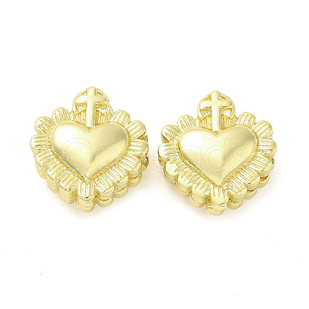 Rack Plating Brass Beads KK-Q784-35G-1