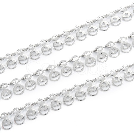 Tarnish Resistant Handmade 304 Stainless Steel Link Chains CHS-M004-08P-1