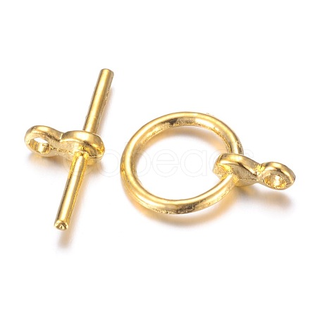Alloy Toggle Clasps PALLOY-G131-02G-1