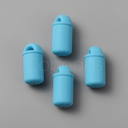 Bottle Food Grade Eco-Friendly Silicone Beads SIL-WH0006-20G-1
