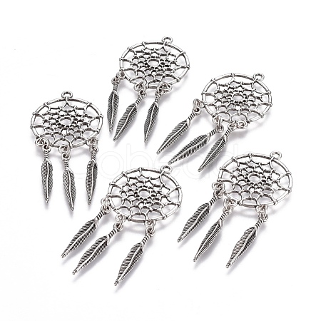 Tibetan Style Alloy Pendants X-TIBE-Q054-14TAS-NR-1
