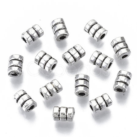 Tibetan Style Alloy Beads TIBEB-N005-13AS-RS-1