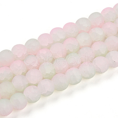 Crackle Glass Beads X1-GLAA-N009-8mm-01-1