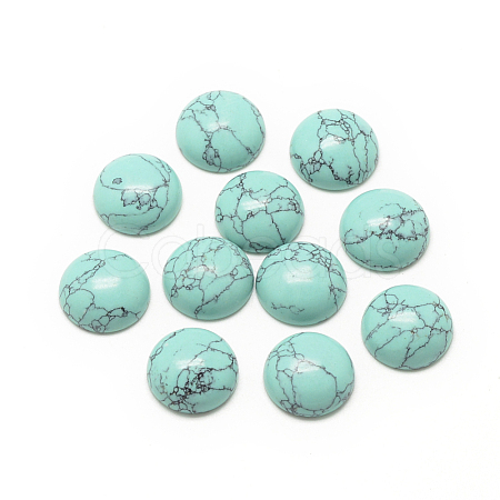 Synthetic Turquoise Cabochons G-R416-12mm-44-1