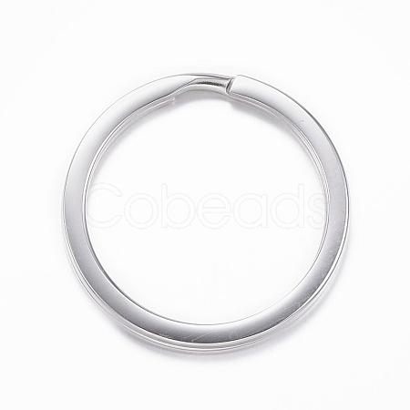 Tarnish Resistant 304 Stainless Steel Split Key Rings Hand Polished STAS-H383-29P-1