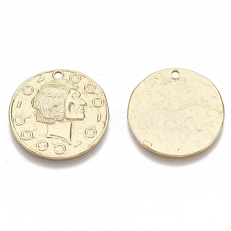 Brass Pendants KK-R126-026G-NF-1