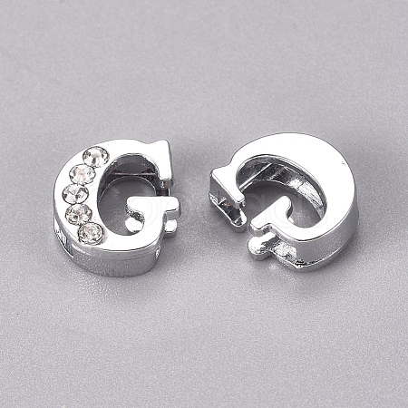 Alloy Slide Charms LS-PALLOY-WH0066-21G-1