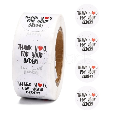 1 Inch Thank You Stickers DIY-G013-A24-1