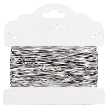20M Tarnish Resistant 304 Stainless Steel Curb Chains CHS-BBC0001-15-1