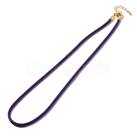 Nylon Milan Cord Necklace Making MAK-M028-01G-28-1