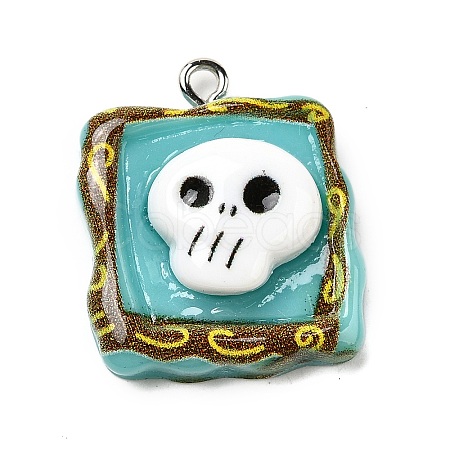 Opaque Resin Pendants FIND-I044-13-1