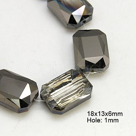 Electroplated Glass Beads EGLA-H002-A-08-1