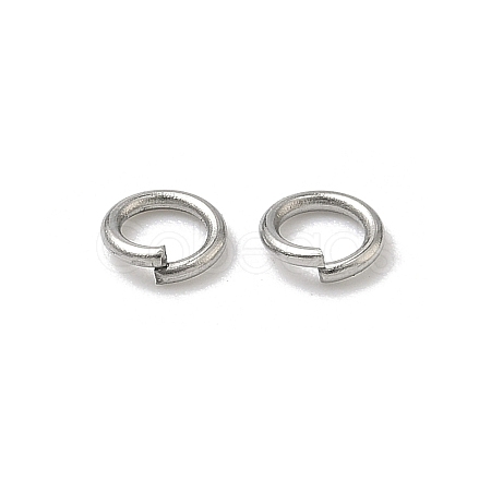 Non-Tarnish 304 Stainless Steel Open Jump Rings X-STAS-E067-05-5mm-1