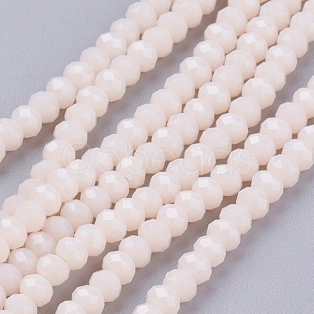 Faceted Imitation Jade Glass Beads Strands X-GLAA-R135-2mm-34-1