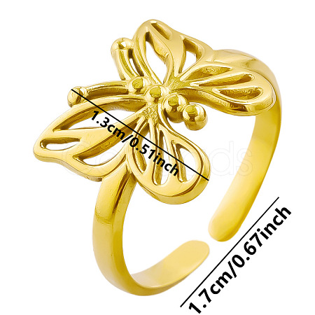 Stylish Butterfly Open Cuff Ring for Women SJ3142-2-1