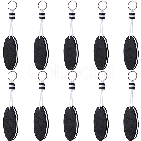 10Pcs Iron Plastic Keychains KEYC-GF0001-27A-1