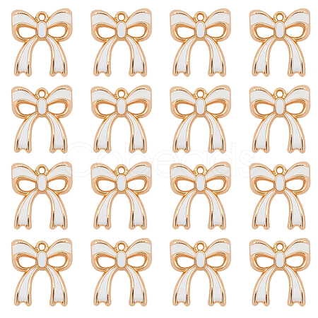 80Pcs Rack Plating Alloy Enamel Pendants ENAM-SC0006-72B-1