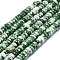 Natural Green Spot Jasper Beads Strands, Disc, 6x1~3mm, Hole: 0.8mm, about 151pcs/strand, 15.35''(39cm)