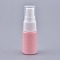 Empty Portable PET Plastic  Spray Bottles, Fine Mist Atomizer, with Dust Cap, Refillable Bottle, Pink, 7.55x2.3cm, Capacity: 10ml(0.34 fl. oz)