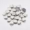 Tibetan Style Alloy Pendants, Lead Free, Heart, Platinum, 12x10x2mm, Hole: 2mm