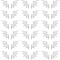 Gorgecraft 40Pcs 2 Style Demon Wing PU Leather Ornament Accessories, for DIY Clothing, Hat, Bag, White, 79x43x3mm, 20pcs/style