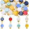 20Pcs Glass Pendants PALLOY-YW00121-1