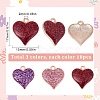30Pcs 3 Colors Alloy Enamel Pendants FIND-SC0005-92-2