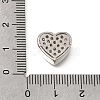 Valentine's Day Brass Micro Pave Clear Cubic Zirconia Beads KK-K427-30P-3