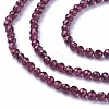 Natural Garnet Beads Strands G-F619-17A-4mm-3