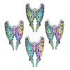 Rack Plating Rainbow Color Alloy Big Pendants PALLOY-N163-131A-1