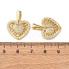 Brass Micro Pave Cubic Zirconia Openable Pendants KK-D012-02G-3