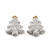 Christmas Tree Polymer Clay Rhinestone Beads CLAY-NH0001-10B-1
