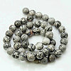 Natural Map Stone/Picasso Stone/Picasso Jasper Beads Strands X-G-G047-4mm-2