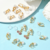 24Pcs Brass Clip-on Earring Findings KK-SC0006-68B-5
