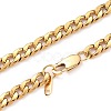 Men's 304 Stainless Steel Cuban Link Chain Necklaces NJEW-JN03157-01-1