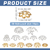 715Pcs 13 Styles Iron Bead Caps IFIN-ME0001-04-2