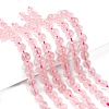 Natural Rose Quartz Beads Strands X-G-C076-8mm-3-4