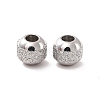 Non-Tarnish Textured 304 Stainless Steel Beads X-STAS-P306-01A-P-2