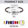 1Pc 304 Stainless Steel Perfume Diffuser Column Link Bracelets BJEW-FG0001-08B-2