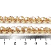 Electroplate Transparent Glass Beads Strands EGLA-A035-T6mm-A17-4