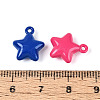 Spray Painted Rack Plating Alloy Pendants PALLOY-T091-42M-3