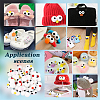 32Pcs 8 Style Polyester Felt Craft Cartoon Eyeballs DIY-NB0008-87-5