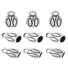 90Pcs Tibetan Style Alloy Cord End TIBE-LP0001-03-1